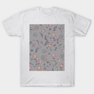 Floral Pattern 90's lofi: Vintage Floral Melody T-Shirt